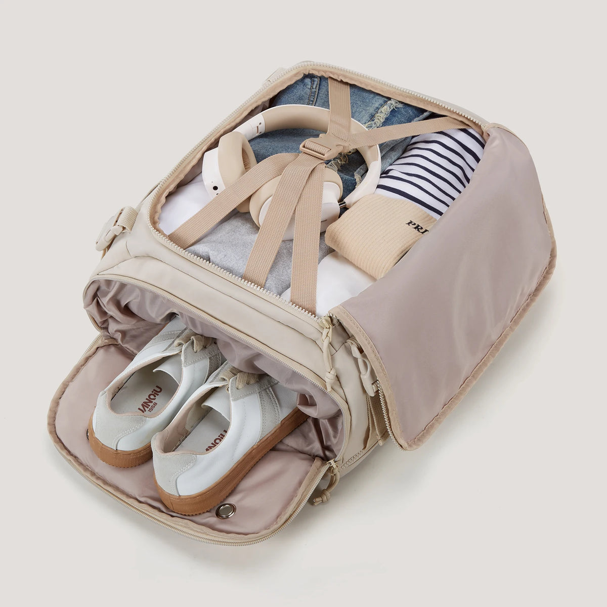 Vacuum Compression Travel Backpack 28-38L with USB
