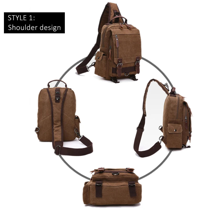 Canvas Daypack Backpack