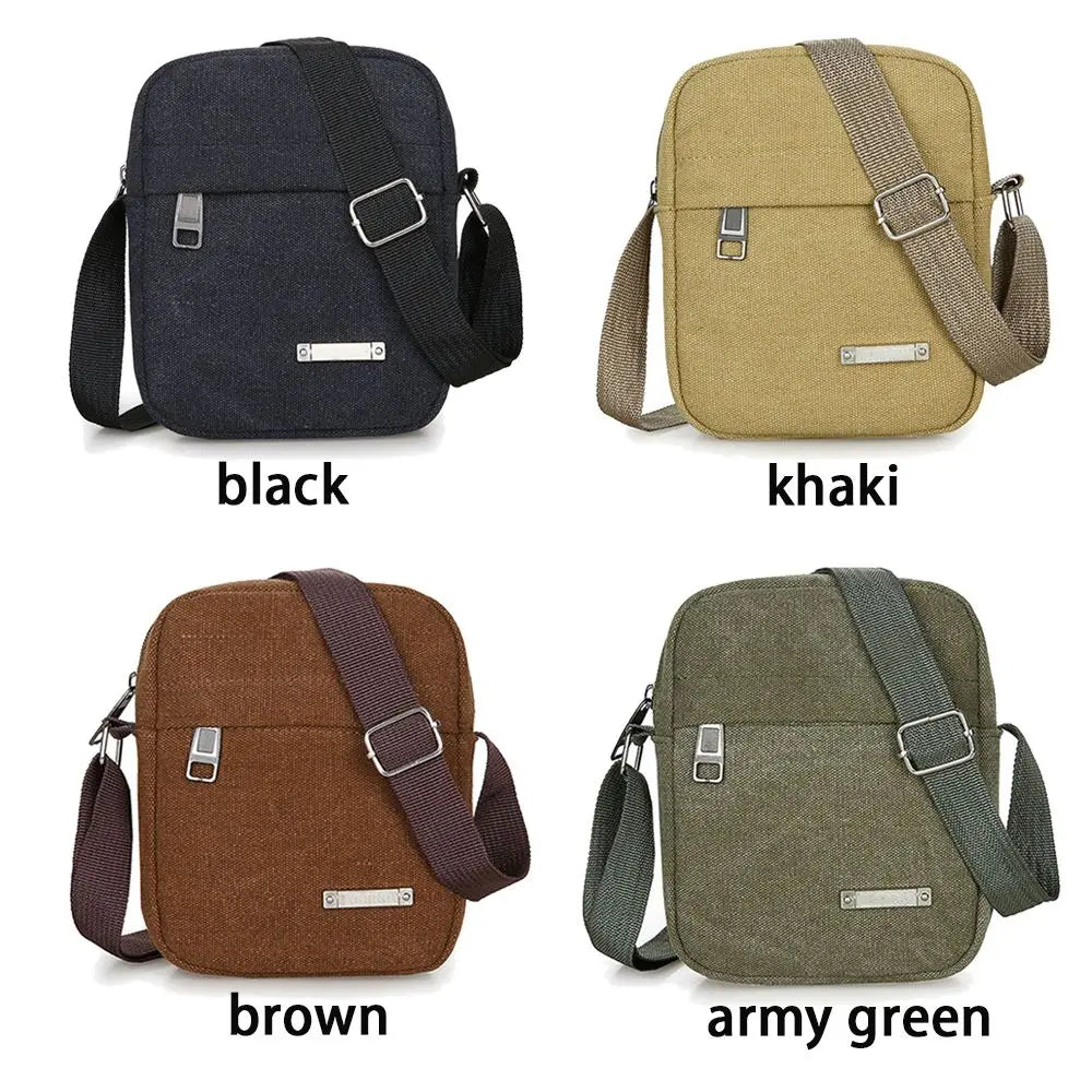 Canvas Mini Messenger Bag