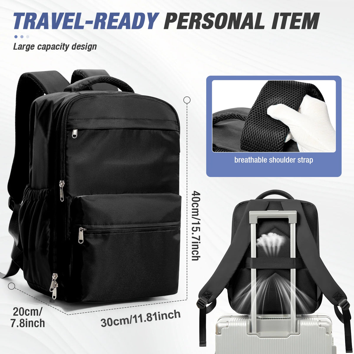 Vacuum Compression Travel Backpack with Pump