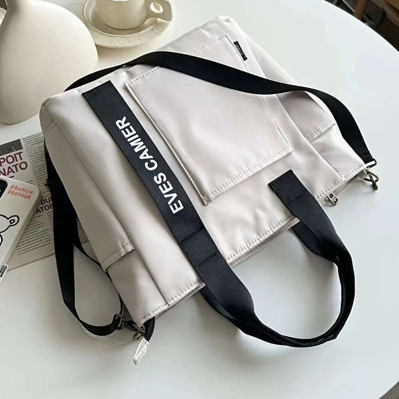 Canvas Zip Tote Bag