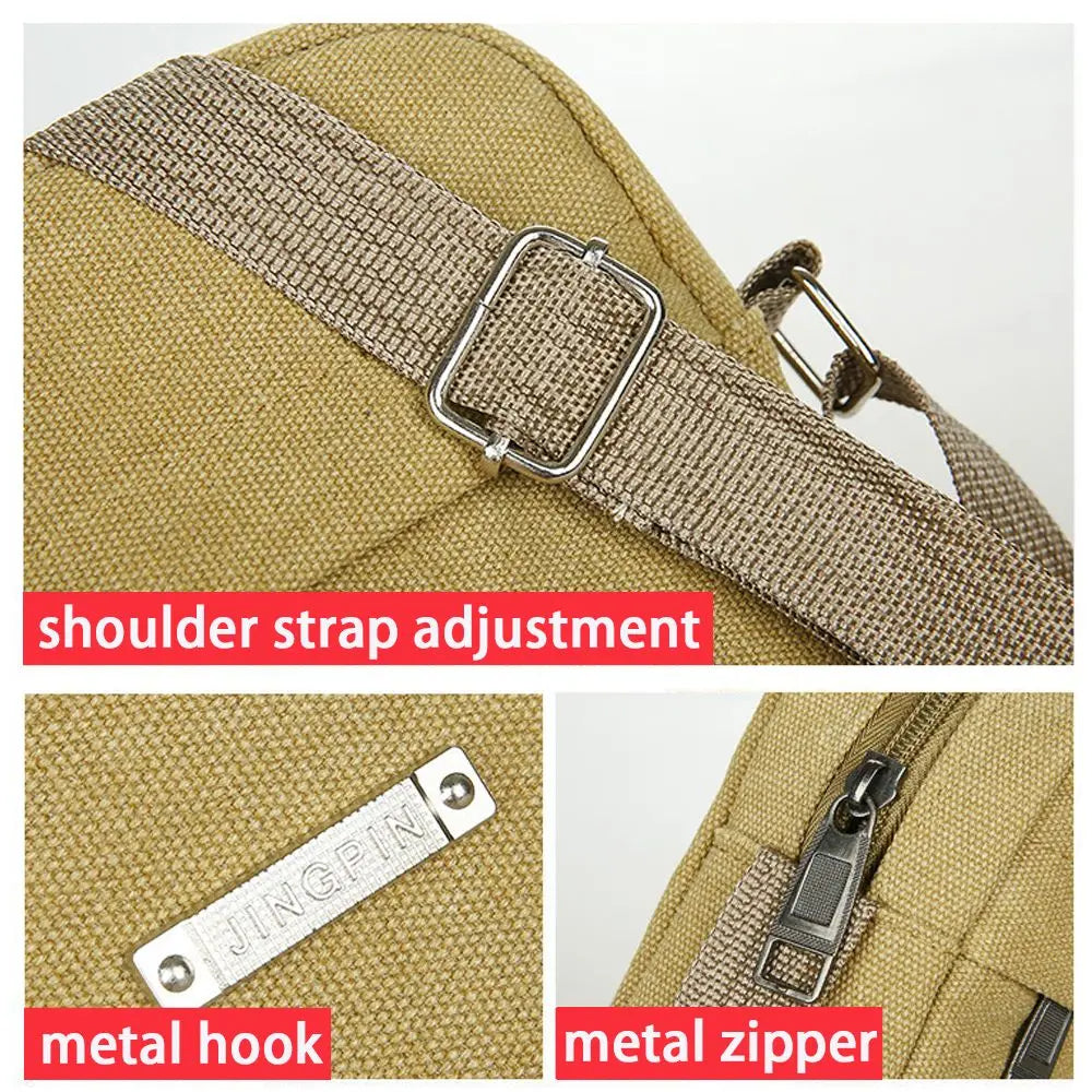 Canvas Mini Messenger Bag