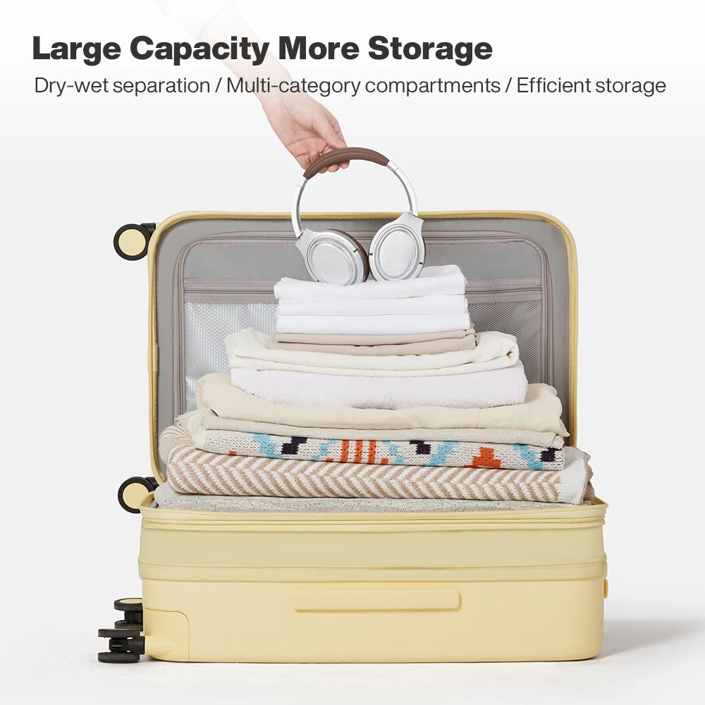 Expandable Hard Shell Suitcase with TSA Lock