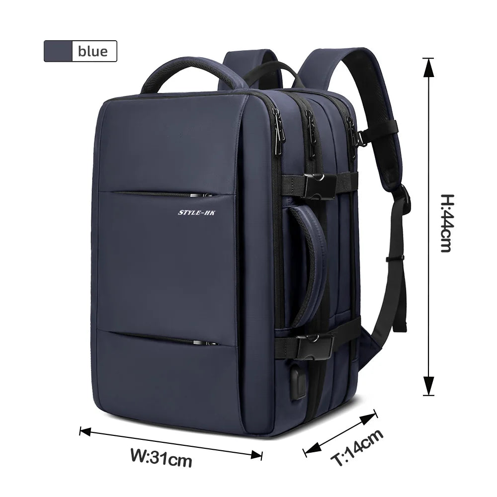 Expandable Travel Backpack 15.6" with USB Port