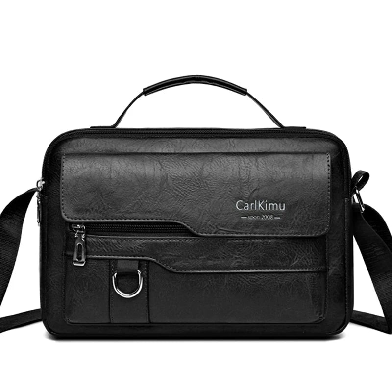 Retro Faux Leather Messenger Bag