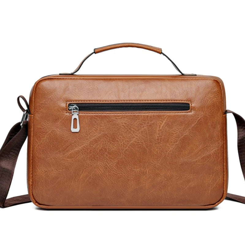 Retro Faux Leather Messenger Bag