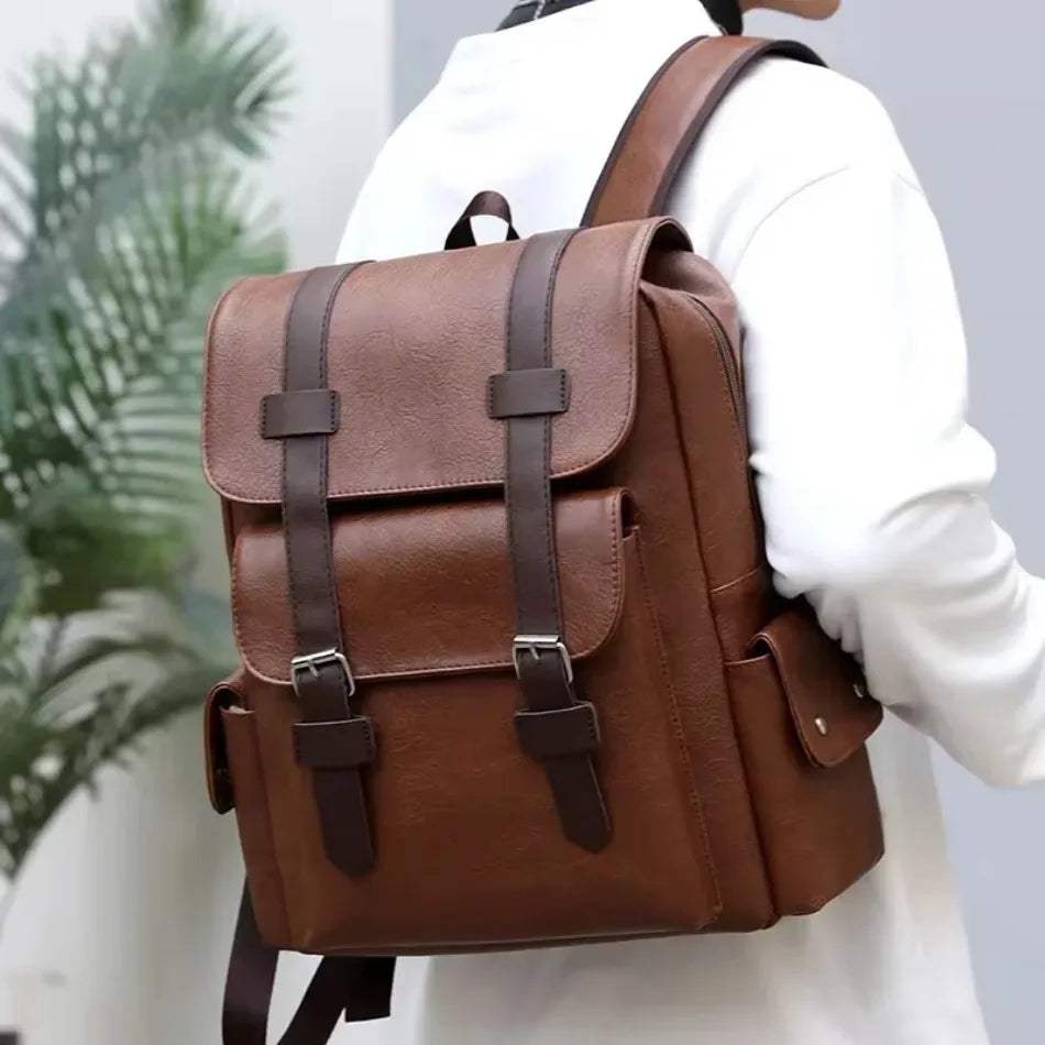Soft Faux Leather Backpack