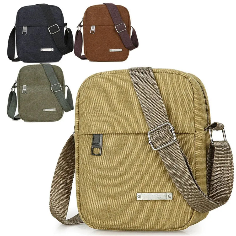 Carrow canvas mini messenger bag