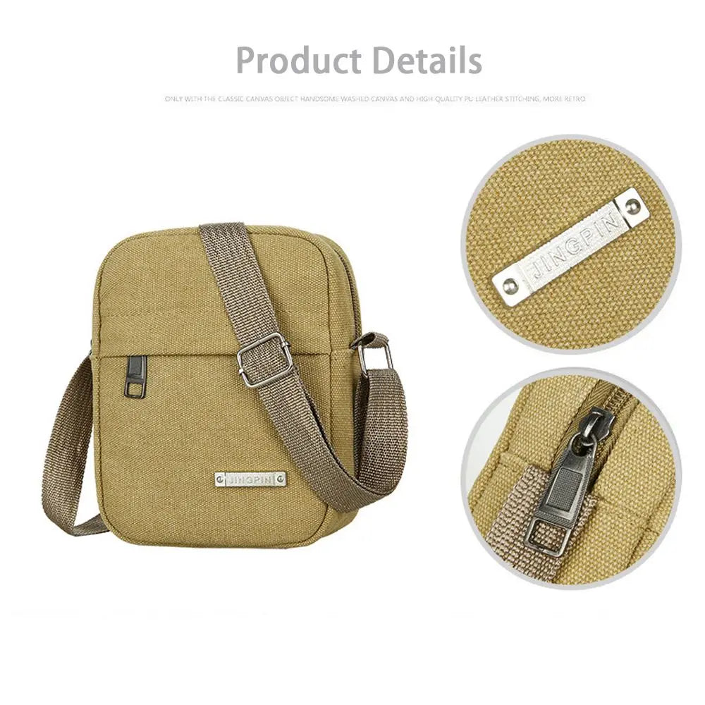 Canvas Mini Messenger Bag