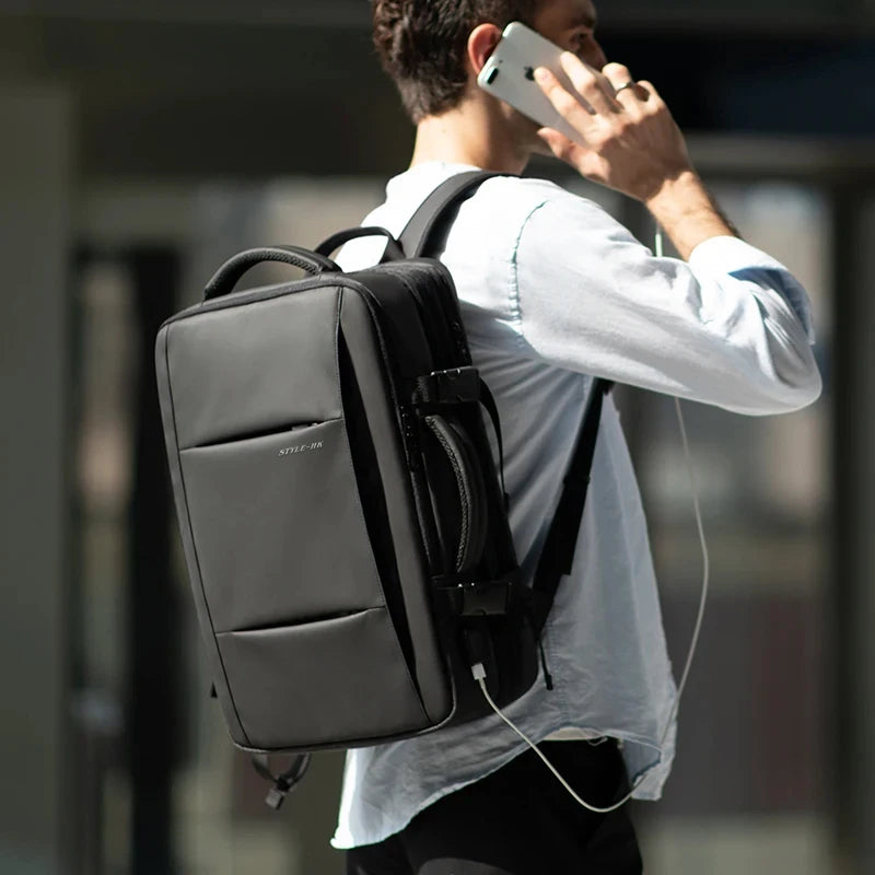 Expandable Travel Backpack 15.6" with USB Port