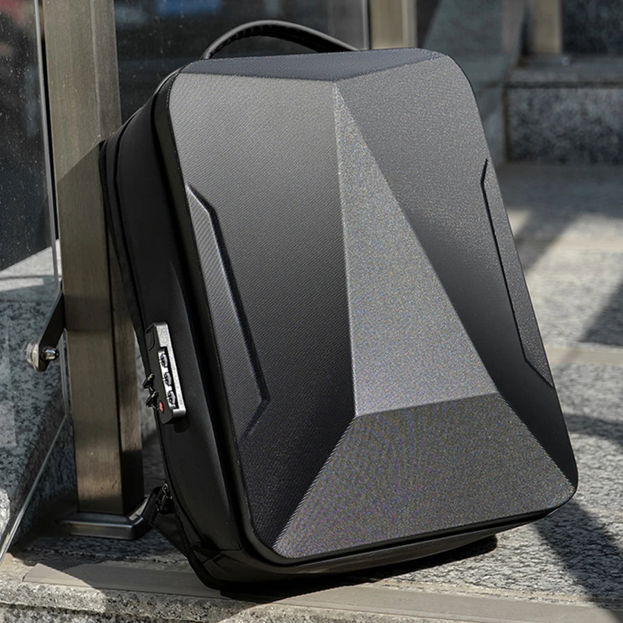 Carrow expandable hard shell laptop backpack
