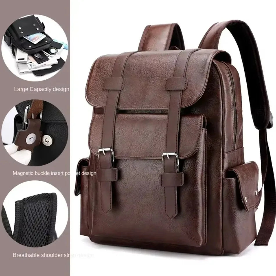 Soft Faux Leather Backpack