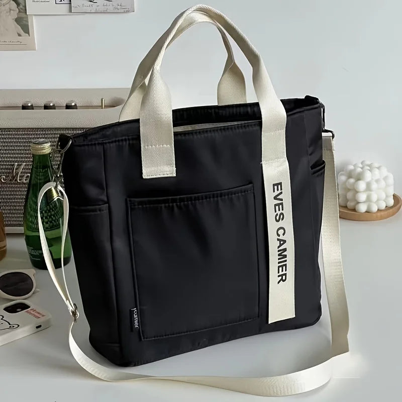 Canvas Zip Tote Bag