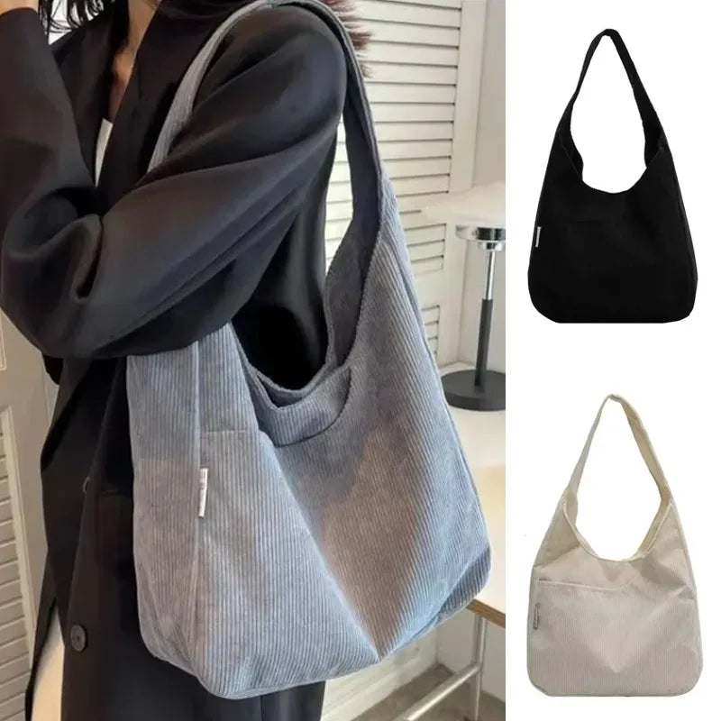 Carrow corduroy shopper tote bag