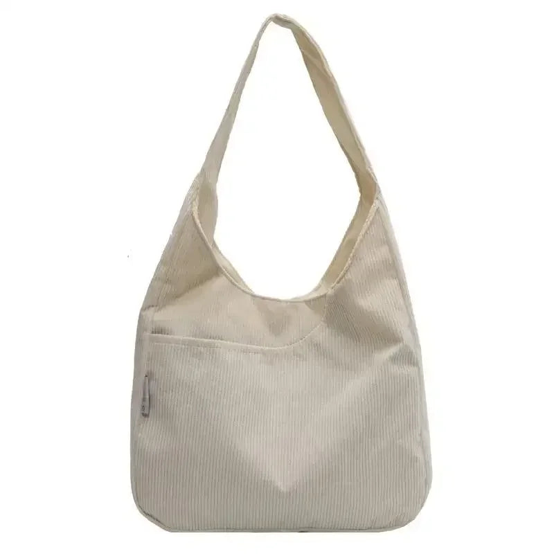Corduroy Shopper Tote Bag