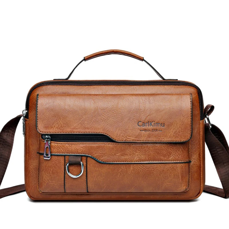 Retro Faux Leather Messenger Bag