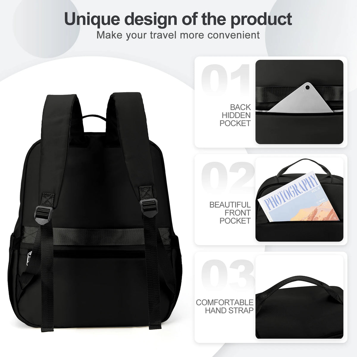 Under-Seat Cabin Backpack 40x20x25 & 45x36x20 cm