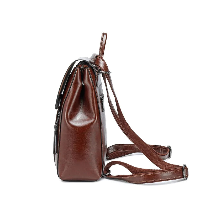 Leather Convertible Backpack