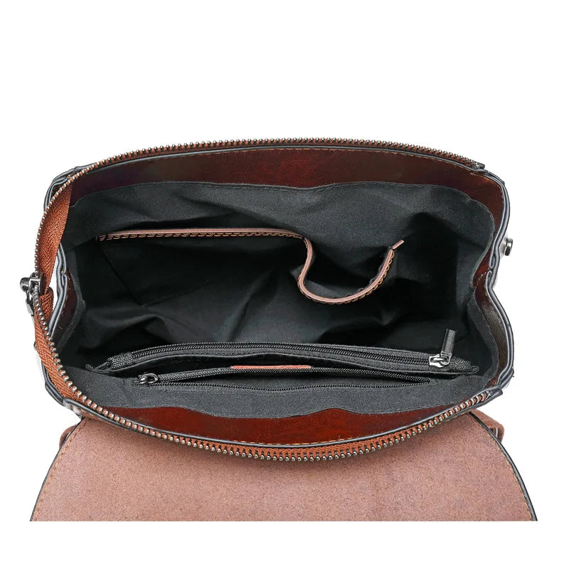 Leather Convertible Backpack
