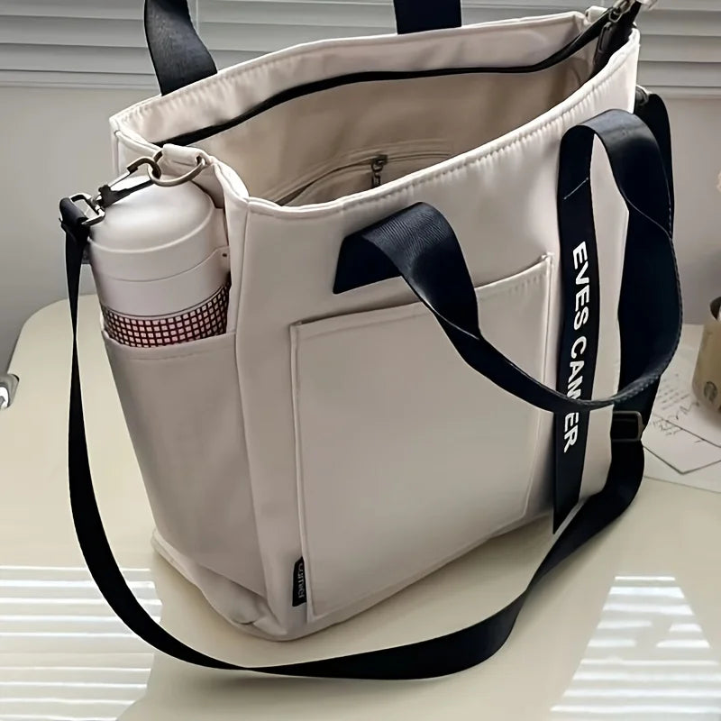 Carrow canvas tote bag with zip