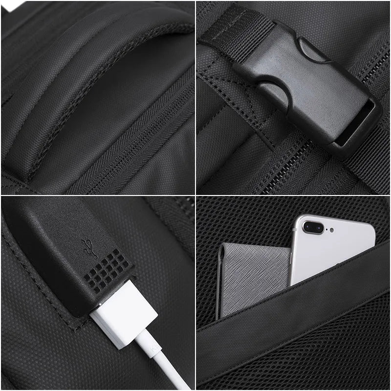 Expandable Travel Backpack 17.3" with USB Port