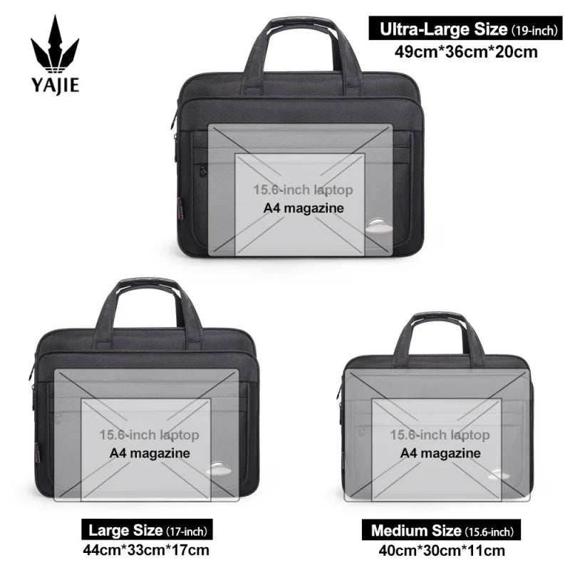 Canvas Laptop Briefcase 15.6" to 19"