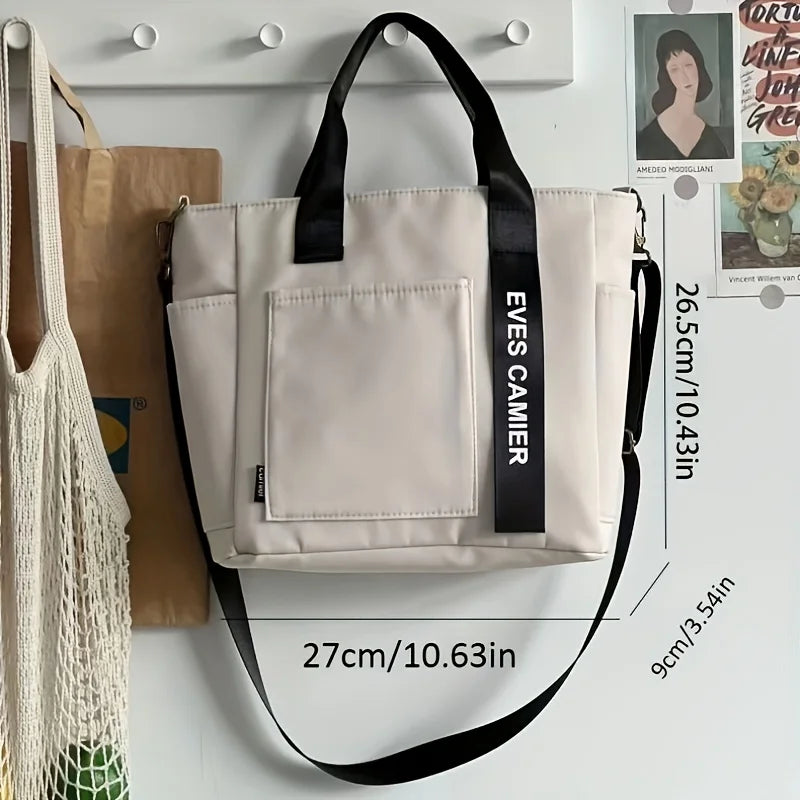 Canvas Zip Tote Bag
