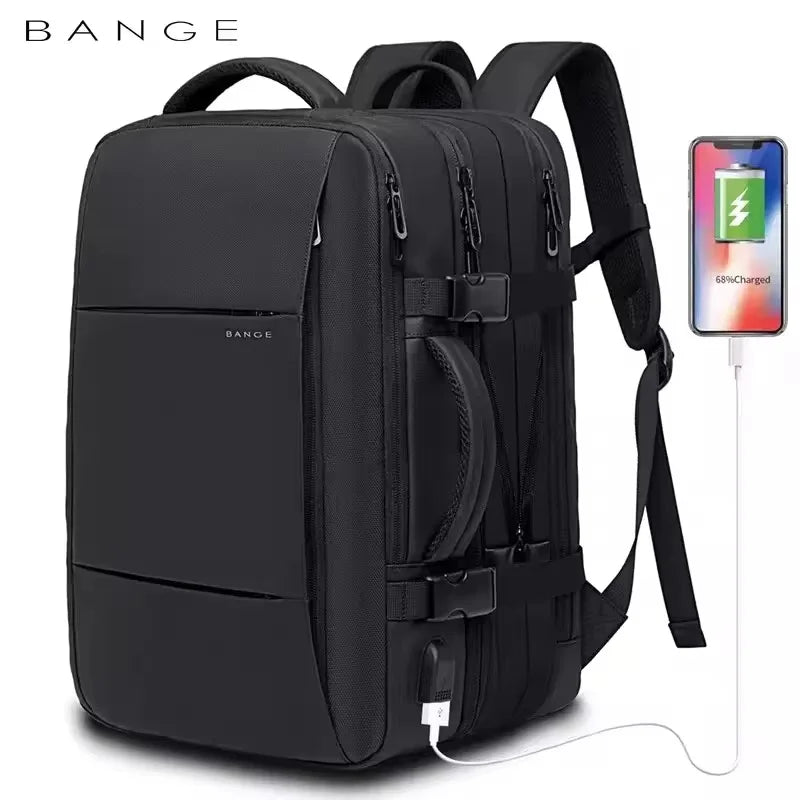 Carrow expandable travel backpack 17.3 inch with USB